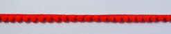 Bommelborte PomPom Borte Zierband mini rot Breite: 0,4cm