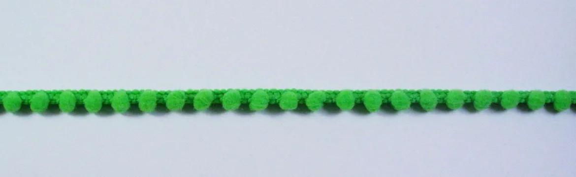 Bommelborte PomPom Borte Zierband mini lime Breite: 0,4cm