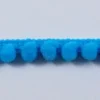 Bommelborte PomPom Borte Zierband mini türkis Breite: 0,4cm