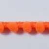 Bommelborte PomPom Borte Zierband mini orange Breite: 0,4cm