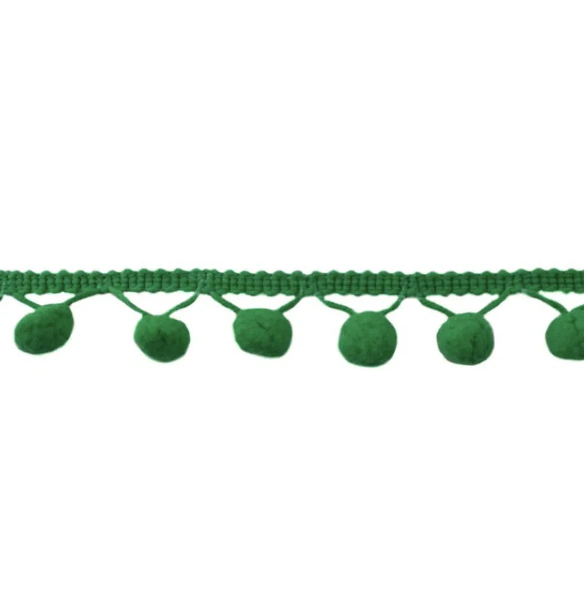 Bommelborte PomPom Borte Zierband grün Breite: 1,2cm
