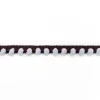 Bommelborte PomPom Borte Zierband mini 2farbig schwarz blau Breite: 0,4cm