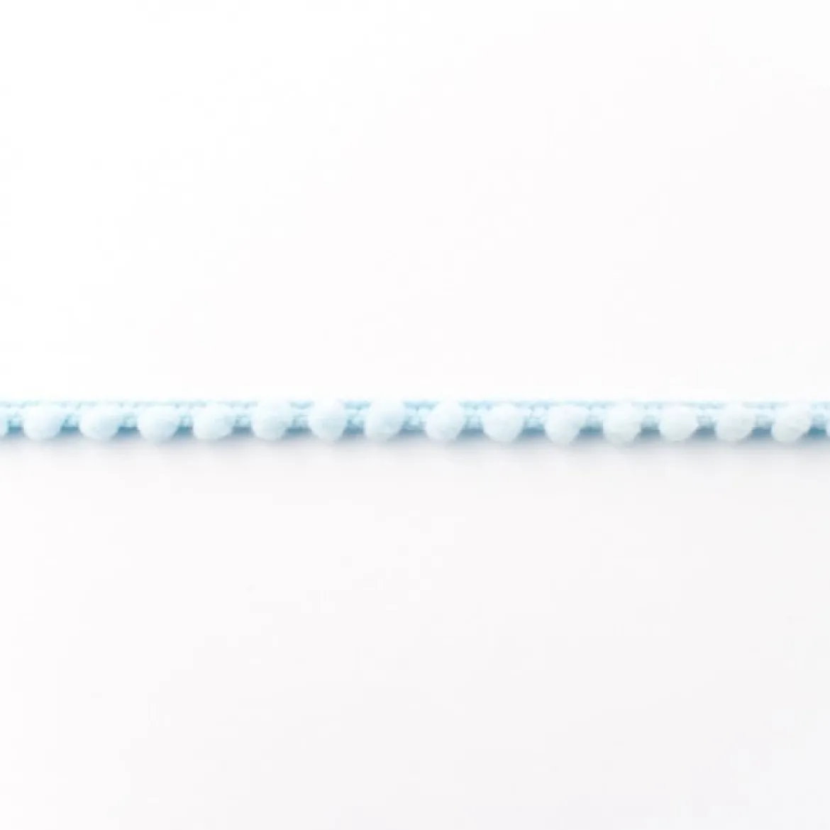 Bommelborte PomPom Borte Zierband mini hellblau Breite: 0,4cm