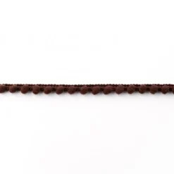 Bommelborte PomPom Borte Zierband mini braun Breite: 0,4cm