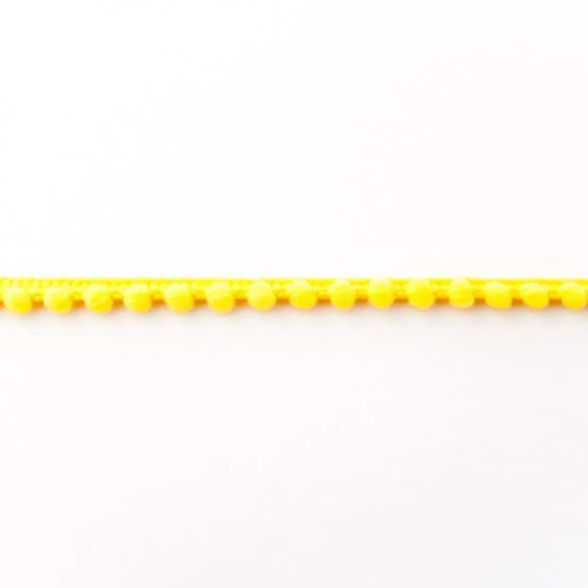 Bommelborte PomPom Borte Zierband mini gelb Breite: 0,4cm