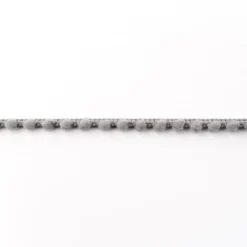 Bommelborte PomPom Borte Zierband mini grau Breite: 0,4cm