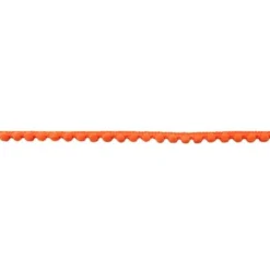 Bommelborte PomPom Borte Zierband neon orange Breite: 0,4cm