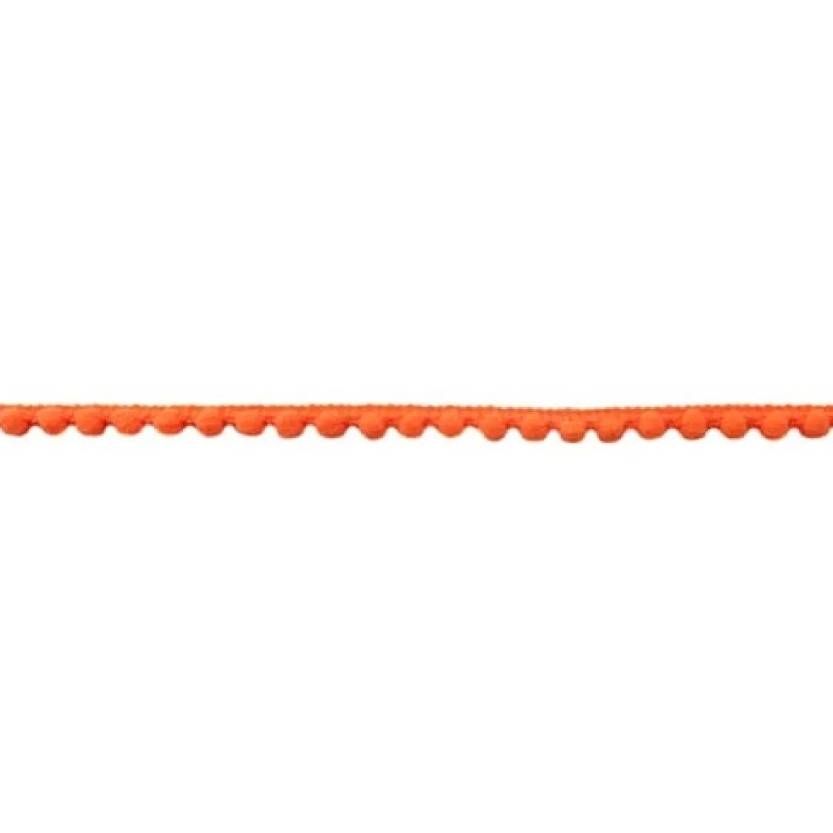 Bommelborte PomPom Borte Zierband neon orange Breite: 0,4cm