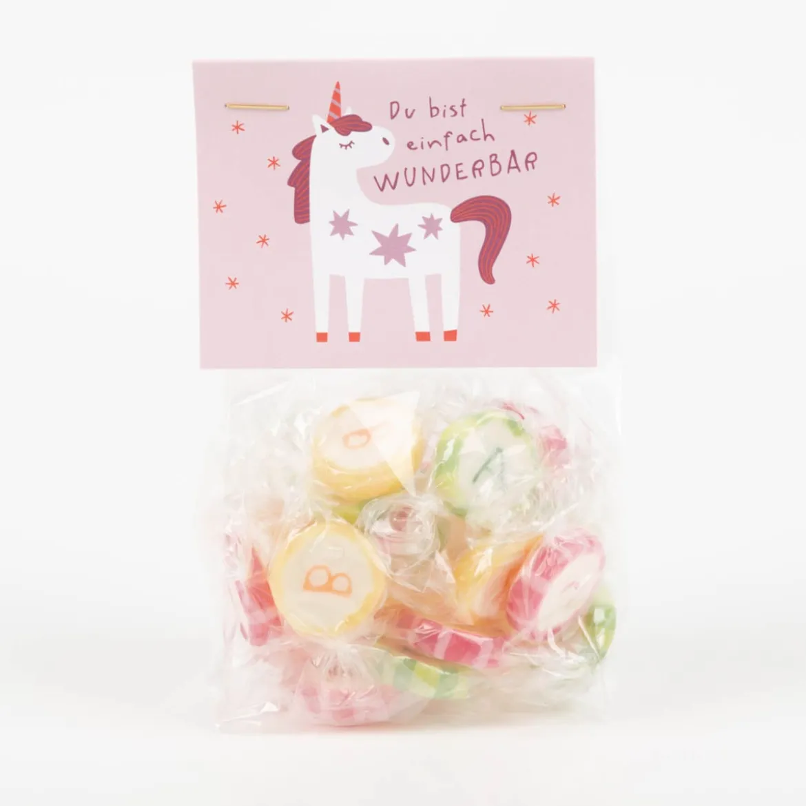 Bonbons "Du bist einfach wunderbar" Einhorn von Grafik Werkstatt