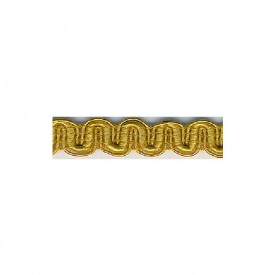 Borte Wellenborte Kunstseidenborte 10mm goldfarbig