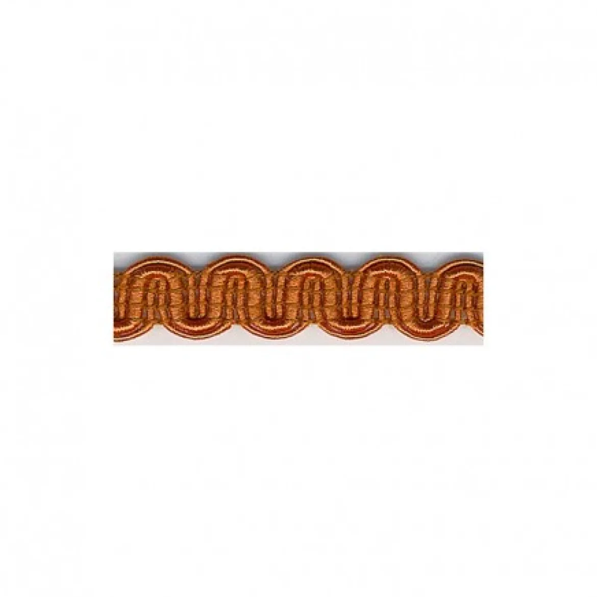 Borte Wellenborte Kunstseidenborte 10mm terracotta