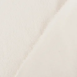 Boucle Stoff Teddystoff Kunstfell Teddy Fur uni ecru 1,5m Breite