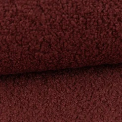 Boucle Stoff Teddystoff Kunstfell Teddy Fur uni mauve-rot 1,5m Breite