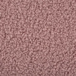 Boucle Stoff Teddystoff Kunstfell Teddy Fur uni Dark Powder Rosa 1,5m Breite
