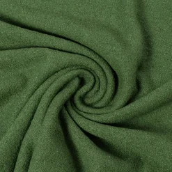 Boucle Wollstoff Mantelstoff Viskose Wolle grün meliert 1,45m Breite