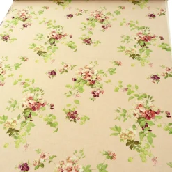 Brigitte von Boch Dekostoff Leinen-Viskose Meterware Fleur de réve Rosen lachs rosa 140cm