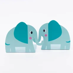 Buchstützen Elvis der Elefant 2er Set 13x18x14,5cm