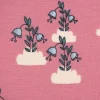 Burda Bio Organic Baumwolljersey Jerseystoff Blumen Wolken Regenbogen rosa 1,48m Breite