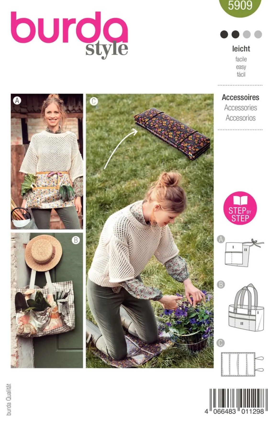 Burda Schnittmuster 5909 Accessoires