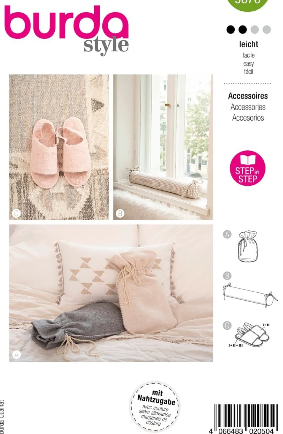 Burda Schnittmuster 5676 Accessoires