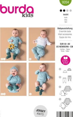 Burda Schnittmuster 9204 Baby-Ausstattung