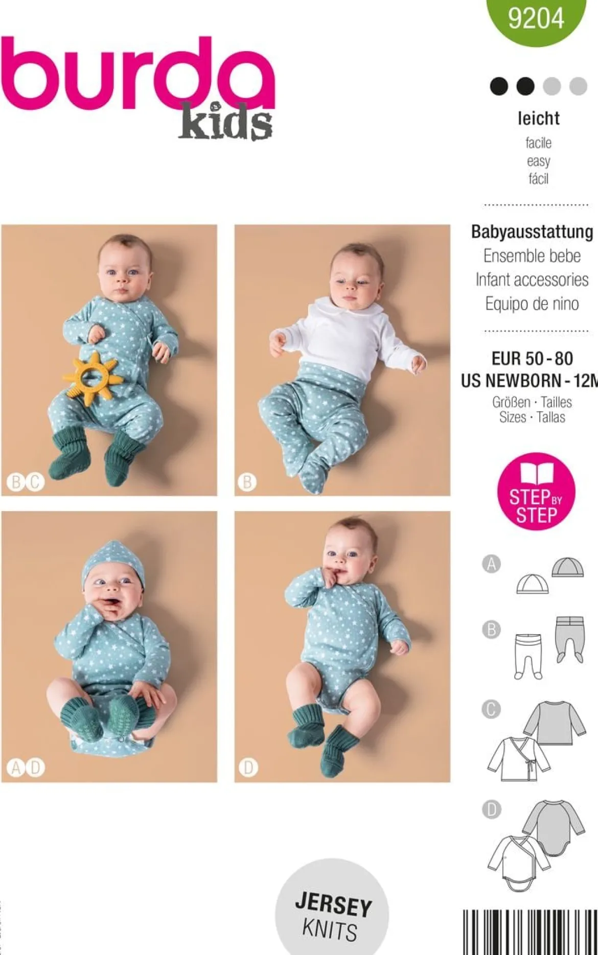 Burda Schnittmuster 9204 Baby-Ausstattung