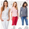 Burda Schnittmuster 6533 Damen Bluse Größe 34-46