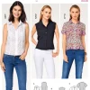 Burda Schnittmuster 6527 Damen Bluse Größe 34-46