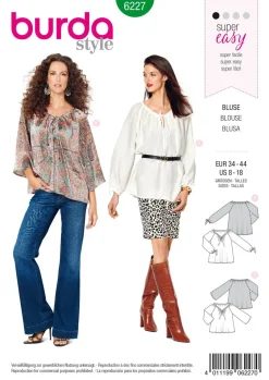 Burda Schnittmuster 6227 Damen Bluse