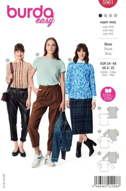 Burda Schnittmuster 5961 Damen Bluse