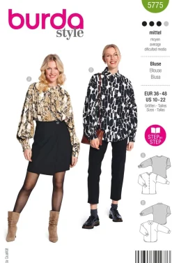 Burda Schnittmuster 5775 Damen Bluse