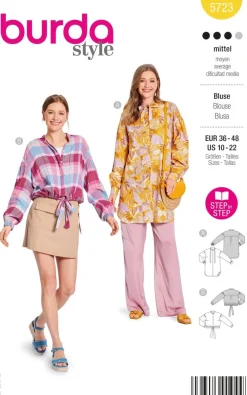 Burda Schnittmuster 5723 Damen Bluse