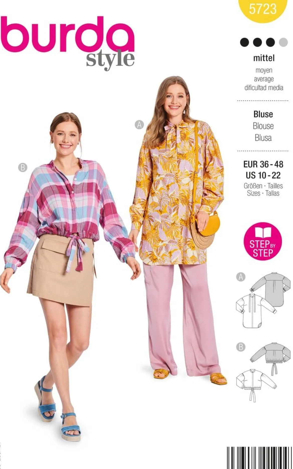 Burda Schnittmuster 5723 Damen Bluse
