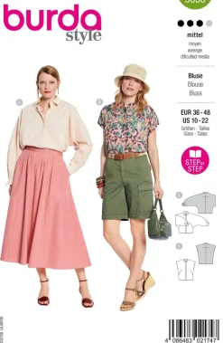 Burda Schnittmuster 5636 Damen Bluse