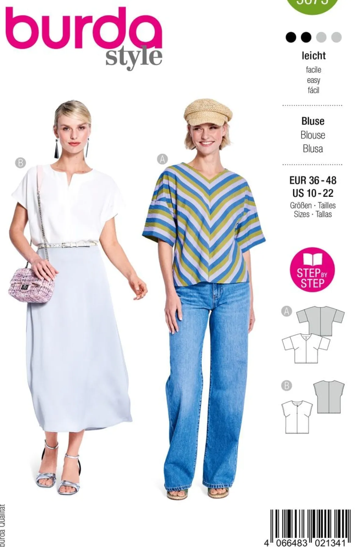 Burda Schnittmuster 5673 Damen Bluse