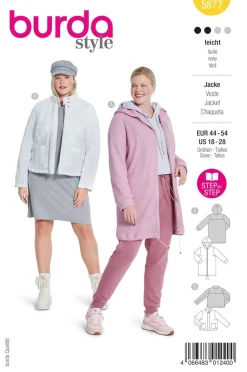 Burda Schnittmuster 5877 Damen Jacke