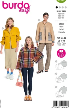 Burda Schnittmuster 5706 Damen Jacke