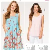 Burda Schnittmuster 6532 Damen Kleid Größe 34-46