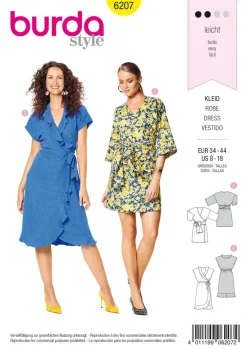 Burda Schnittmuster 6207 Damen Kleid