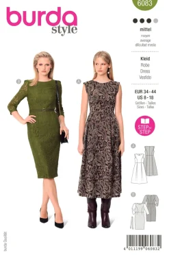 Burda Schnittmuster 6083 Damen Kleid
