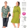 Burda Schnittmuster 6038 Damen Kleid Bluse