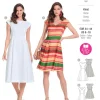 Burda Schnittmuster 5901 Damen Kleid