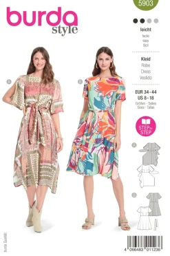 Burda Schnittmuster 5903 Damen Kleid