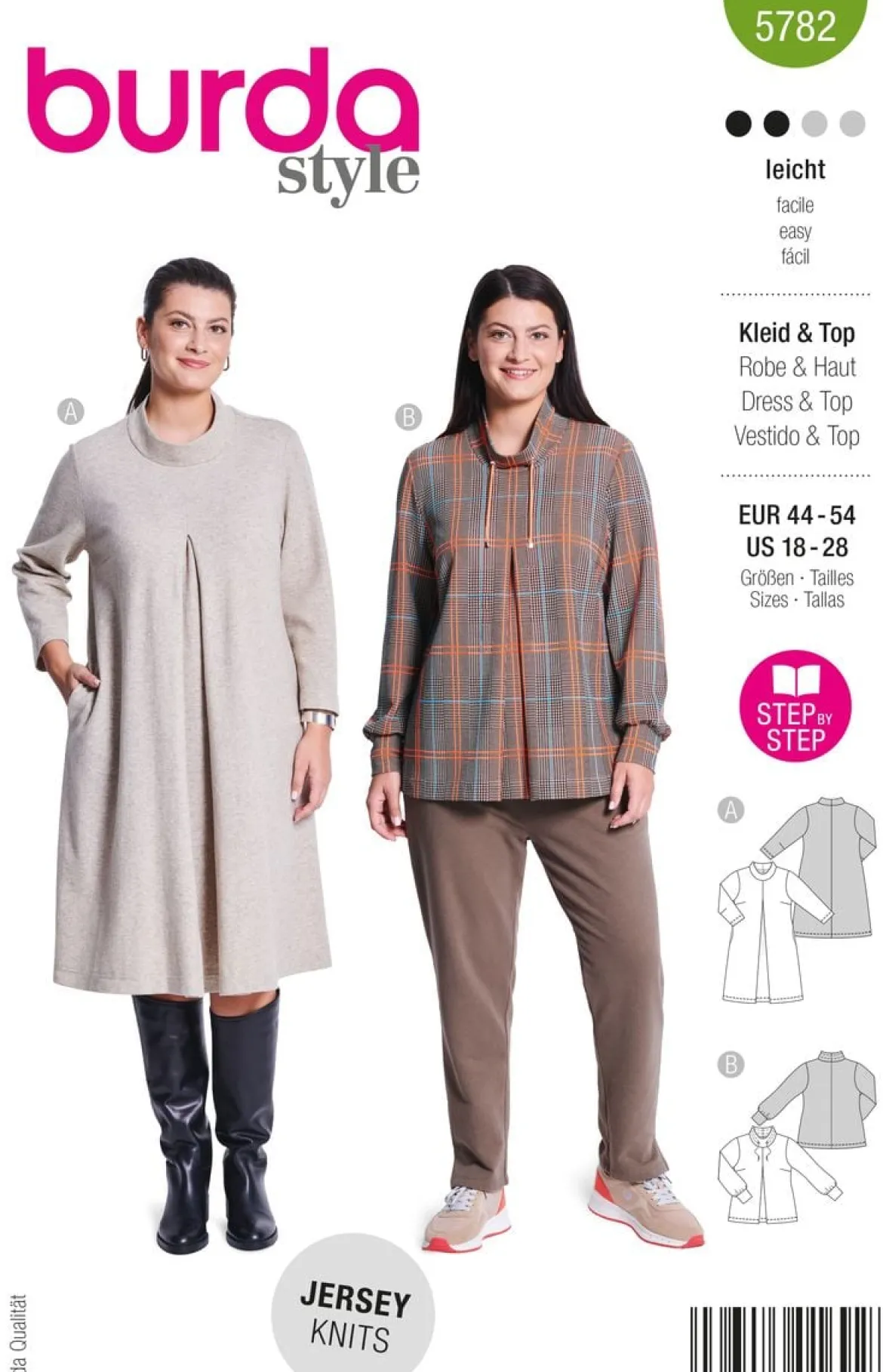 Burda Schnittmuster 5782 Damen Kleid & Top