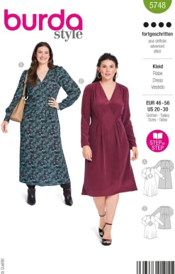 Burda Schnittmuster 5748 Damen Kleid