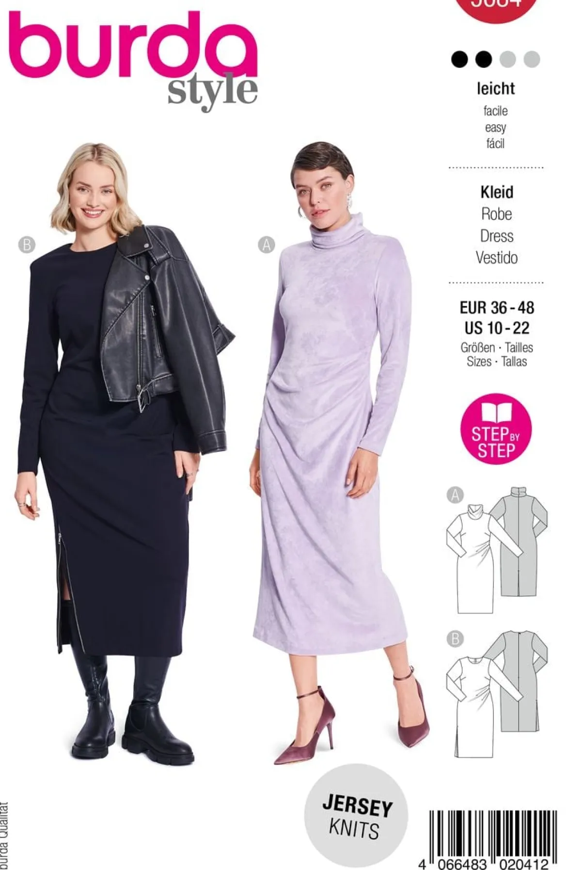 Burda Schnittmuster 5684 Damen Kleid