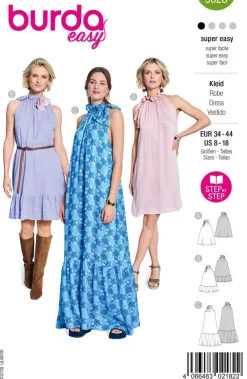 Burda Schnittmuster 5628 Damen Kleid