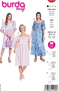 Burda Schnittmuster 5630 Damen Kleid