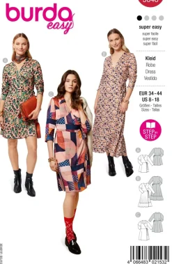 Burda Schnittmuster 5648 Damen Kleid