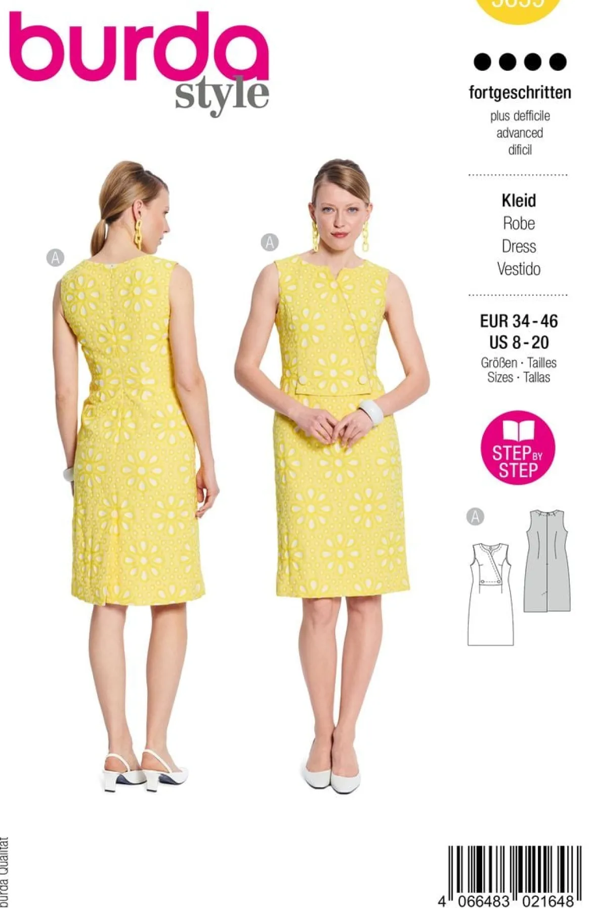 Burda Schnittmuster 5659 Damen Kleid